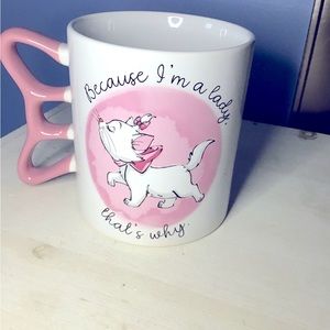 Disney Aristocats Cat Because I’m A Lady That’s Why Ceramic Mug Cup New
